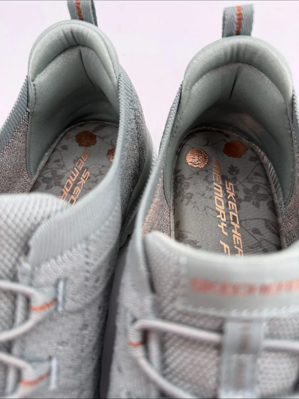 Skechers Virtue Copper Dream Slip Women's Size 10 Sneakers Shoes